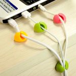 oneo Multi-Coloured Cable and Cord Organiser Clips - 6 Pack