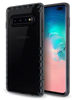 oneo VISION Samsung Galaxy S10 Plus Transparent Case - Dark Grey